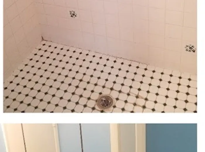 Shower tile after a deep clean by Above and Beyond Specialized Cleaning