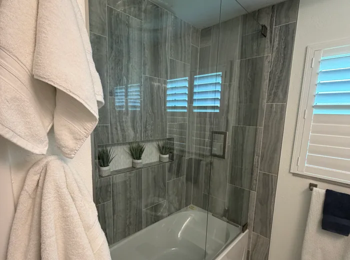 Detailed shower after specialty cleaning